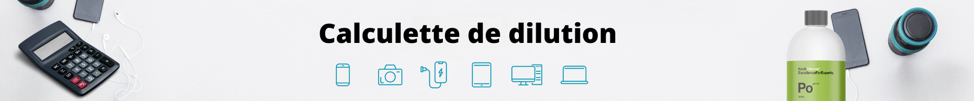 Exemple de calcul de dilution avec ratio et volume final
