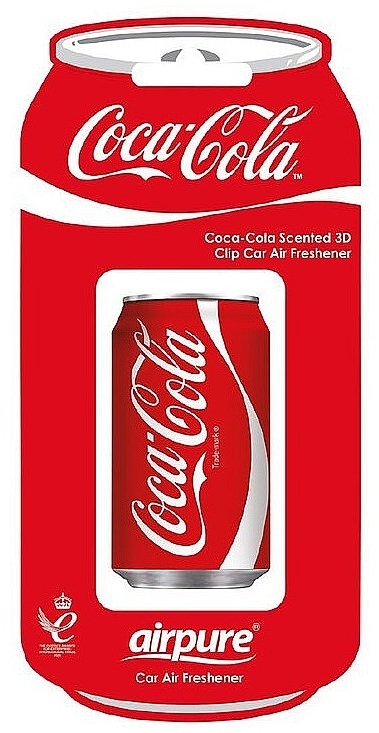 Désodorisant Coca Cola pour grille d'aération (Classique)