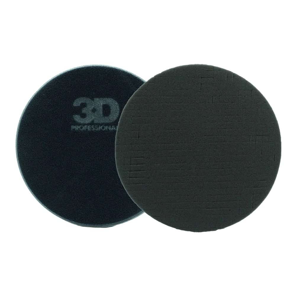 [K-56SBK] Black Spider-Cut Foam Finishing Pad 150mm - 3D Car Care