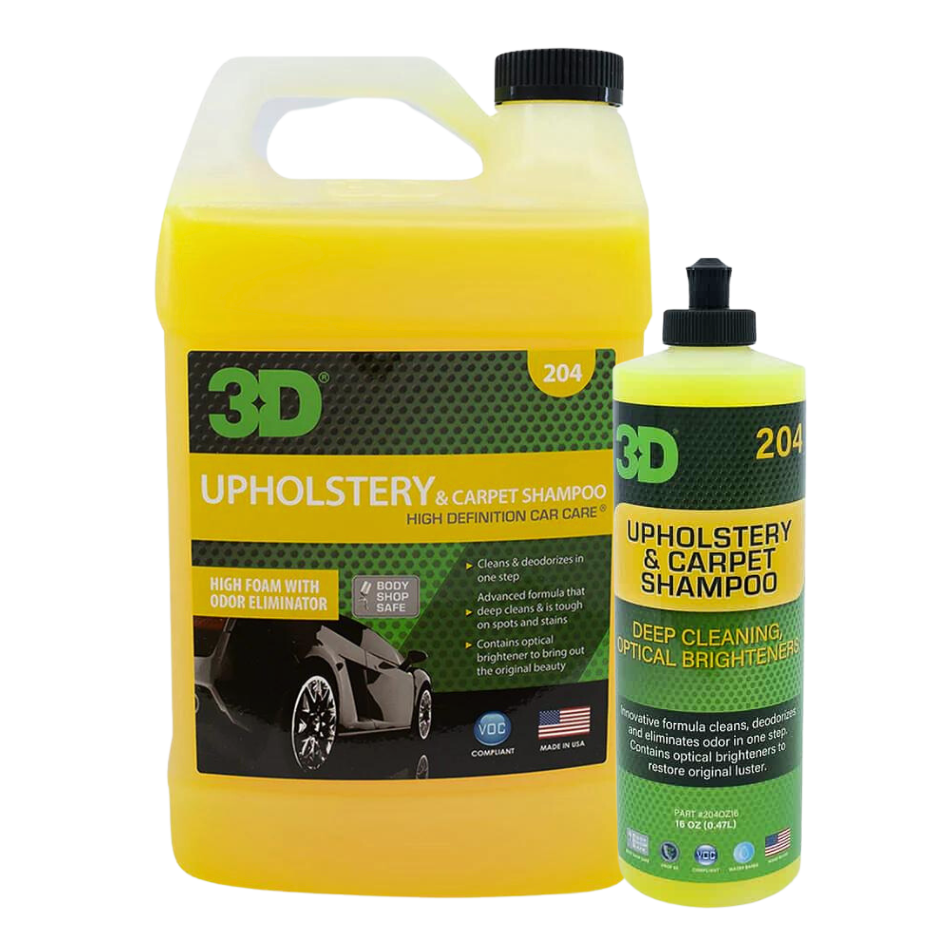 Upholstery & Carpet Shampoo – Shampoing Tissus – 3D Car Care
