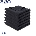 Lot de 6 Microfibres Multi Usage Carbon Black Evo Accessory