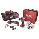 Pack Flex PXE 80 10.8 Polisseuse + DD 2G 10.8 Visseuse + Brosses