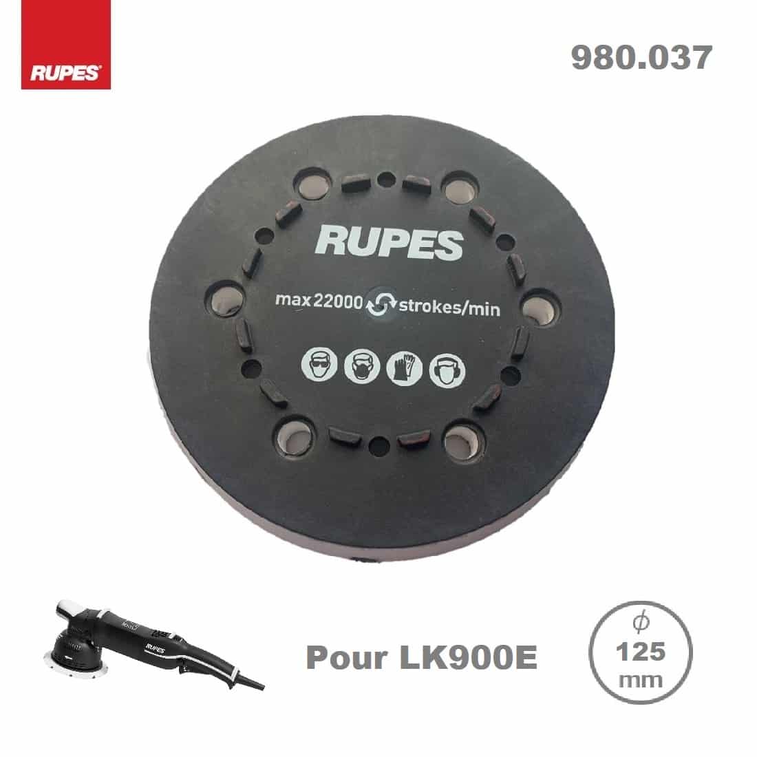 [980.037] Backing Plate Rupes 125mm pour Rupes LK900E